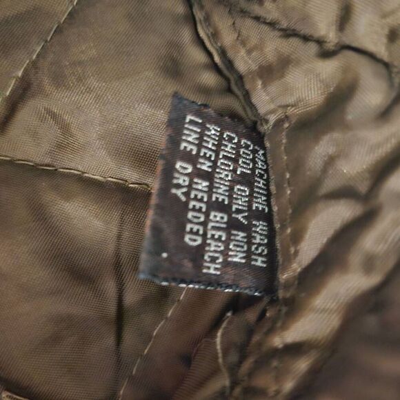 Northwest Territory mens wool blend quilted shirt, brown plaid. Size L. - Picture 6 of 6